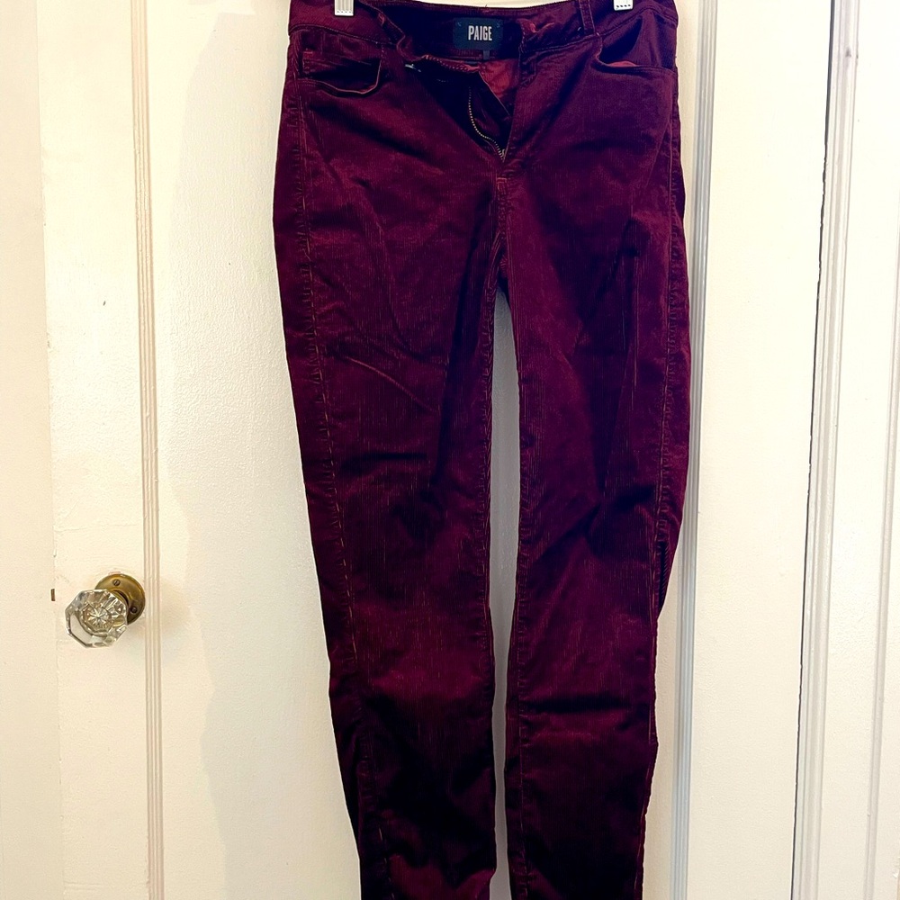 Paige Hoxton Skinny Red Pants